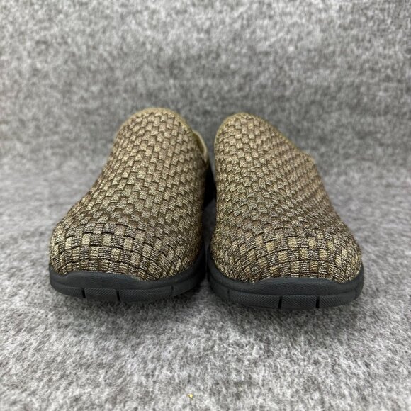 ✅Womens 9M Comfortview Kacey Slip On Shoes Brown Woven Comfort Lightweight Flats - Picture 5 of 12